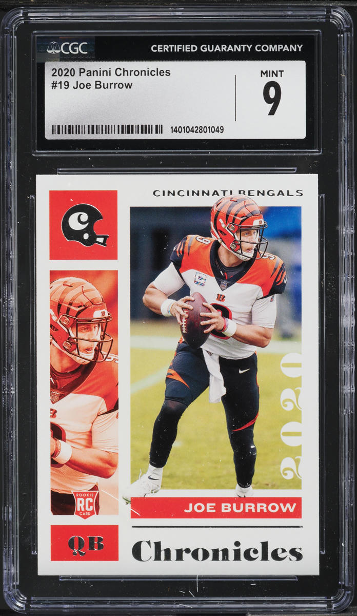 2020 Panini Chronicles Joe Burrow ROOKIE #19 CGC 9 MINT