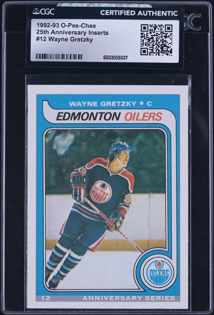1992 O-Pee-Chee 25th Anniversary Wayne Gretzky #12 CGC AUTH