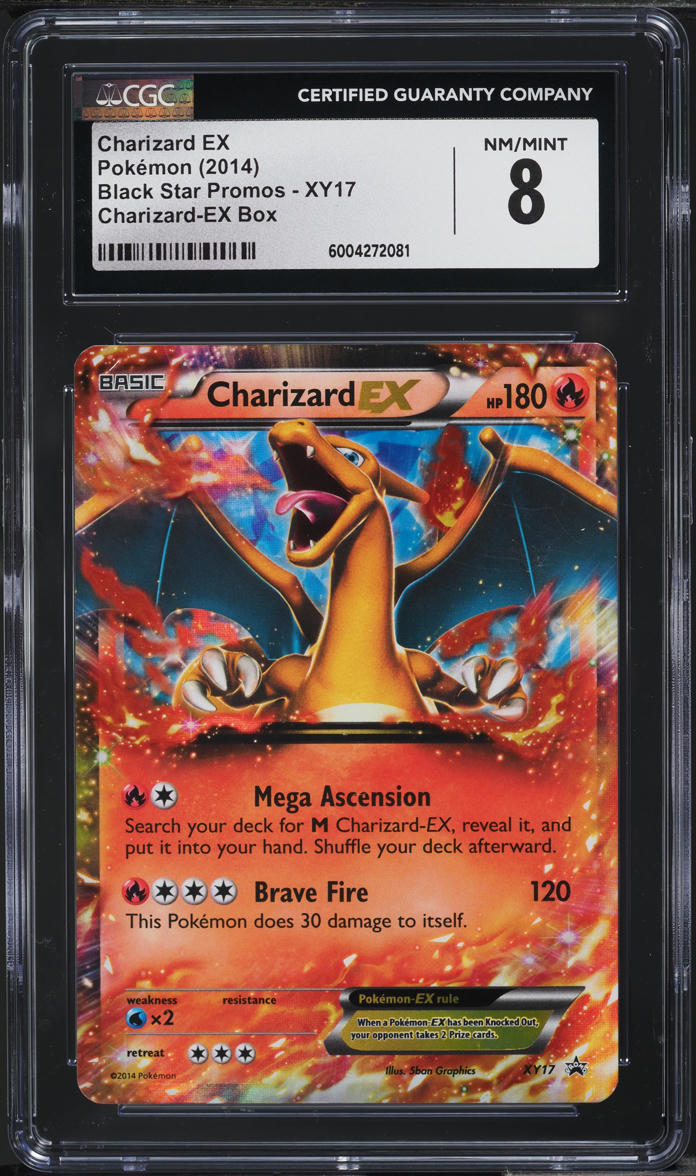 2014 Pokemon XY Black Star Promo Holo Charizard EX #XY17 CGC 8 NM