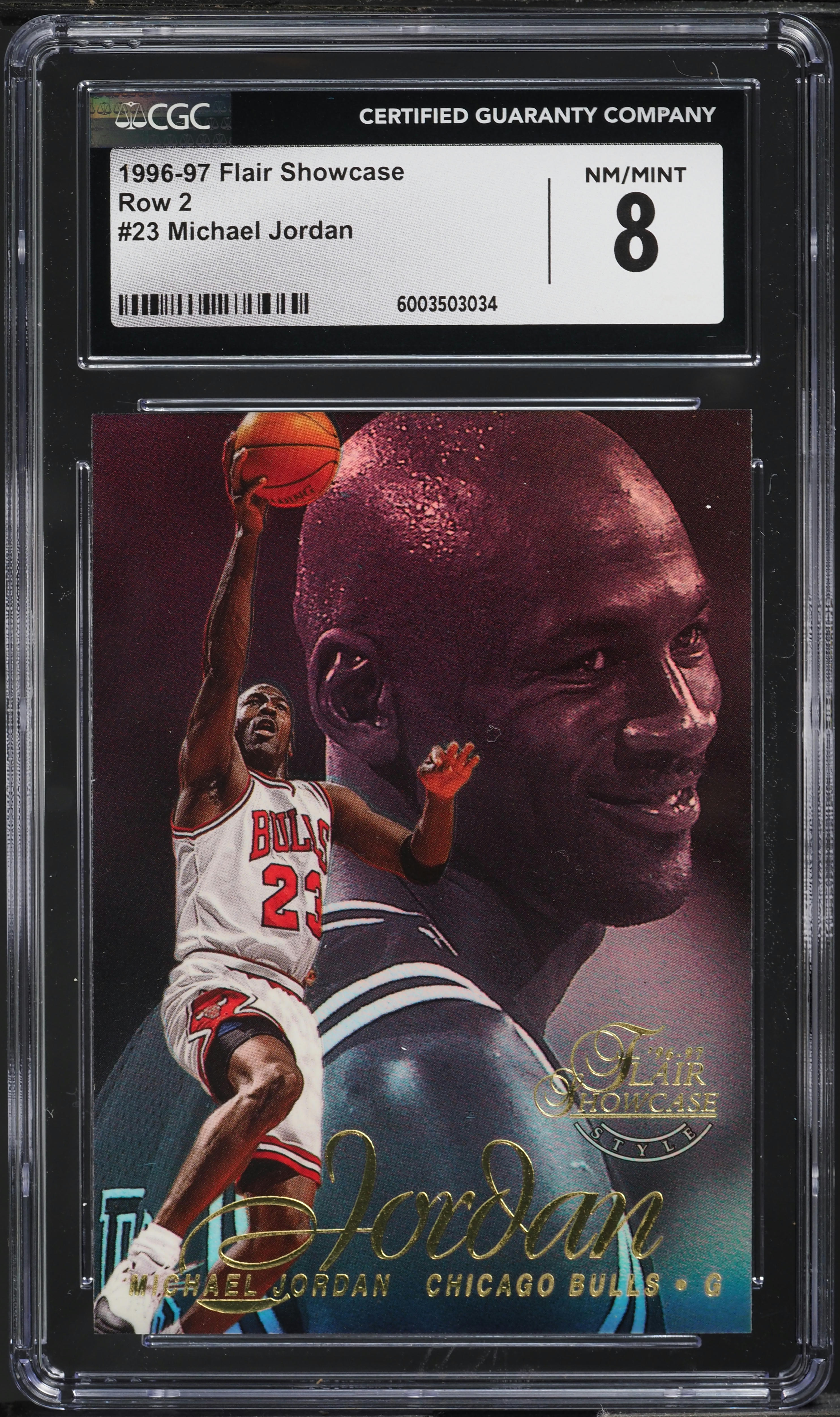 1996-97 flair showcase row2 全90種セット 1996 Flair Showcase Row 2 Michael Jordan #23 CGC 8 NM-MT on