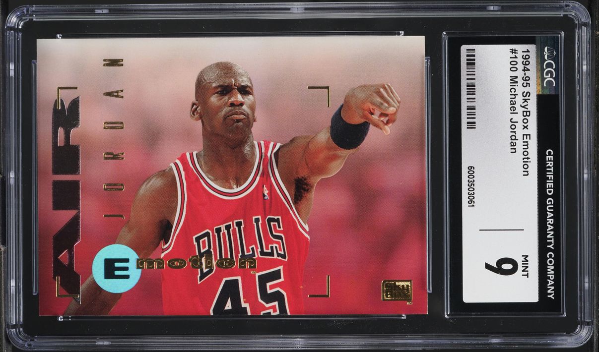 1994 Skybox Emotion Michael Jordan #100 CGC 9 MINT