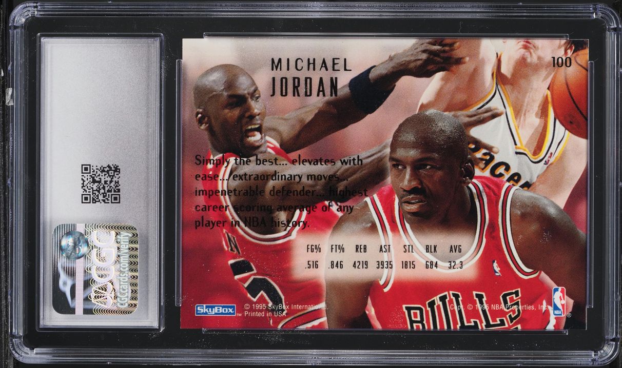 1994 Skybox Emotion Michael Jordan #100 CGC 9 MINT