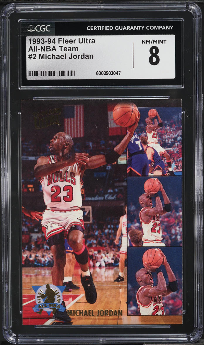 1993 Ultra All-NBA Team Michael Jordan #2 CGC 8 NM-MT
