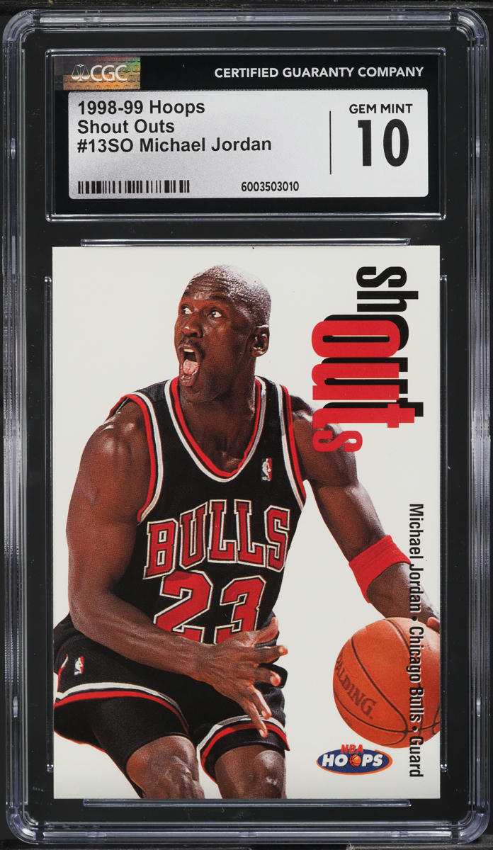1998 Hoops Shout Outs Michael Jordan #13 CGC 10 GEM MINT