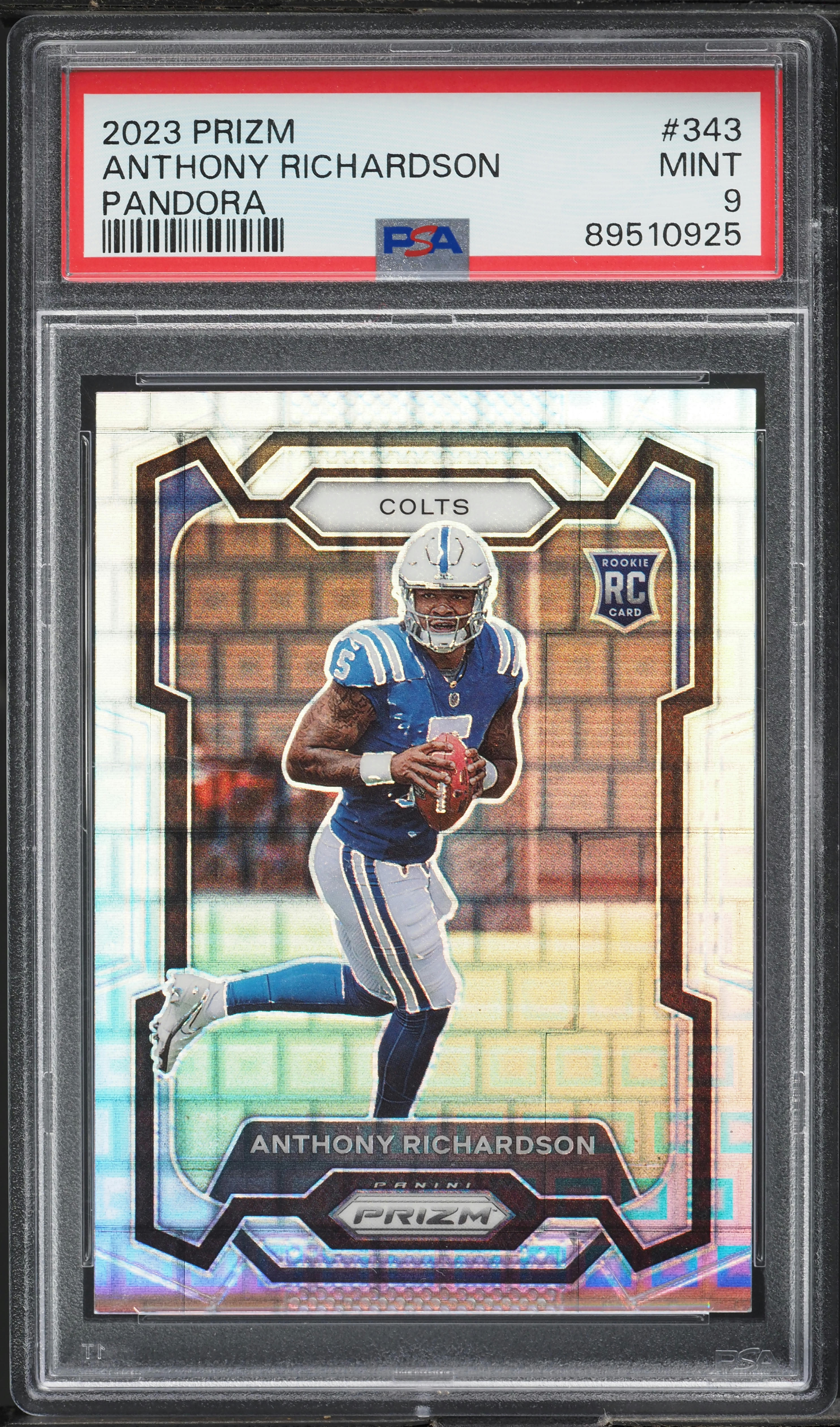 2023 Panini Prizm Pandora Anthony Richardson ROOKIE /400 #343 PSA