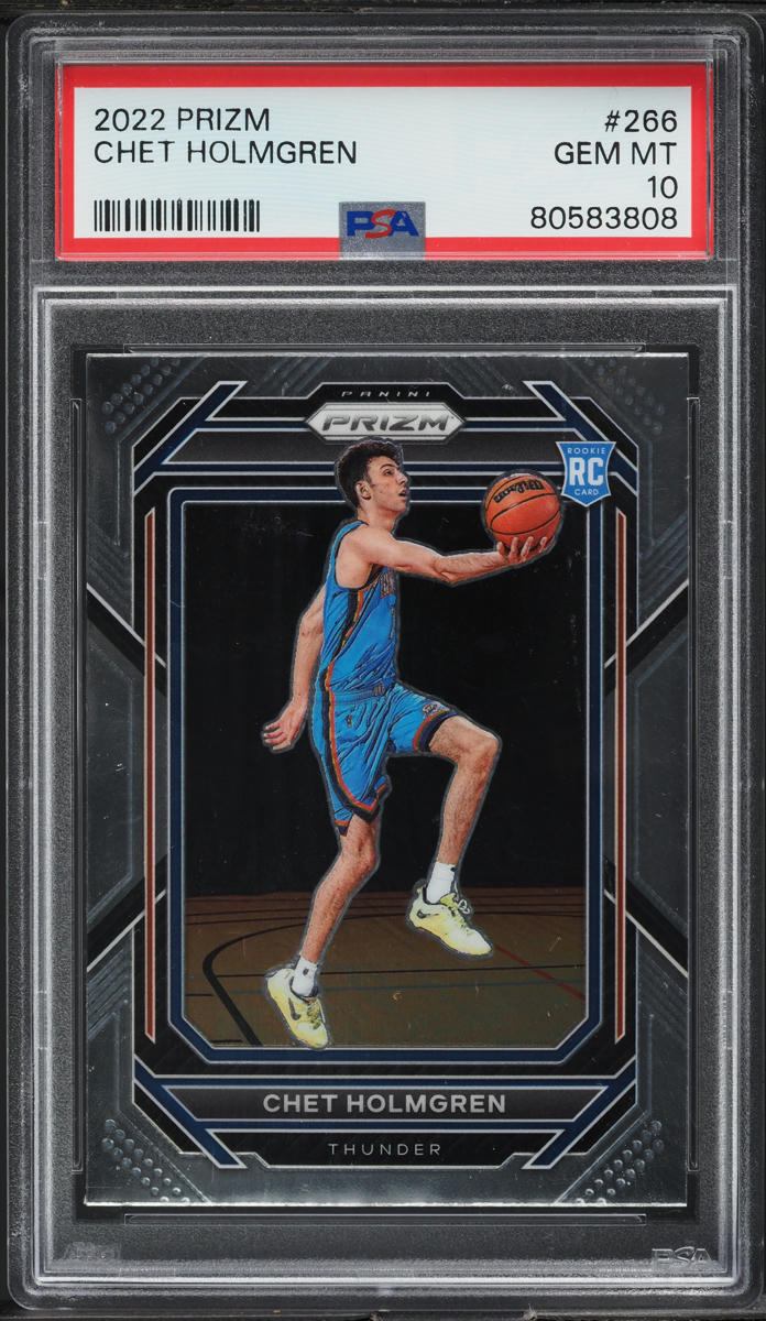 2022 Panini Prizm Chet Holmgren ROOKIE #266 PSA 10 GEM MINT