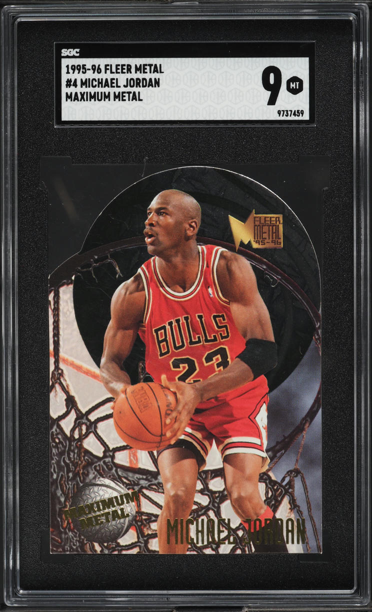 1995 Metal Maximum Michael Jordan #4 SGC 9 MINT