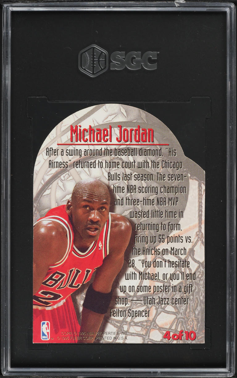 1995 Metal Maximum Michael Jordan #4 SGC 9 MINT