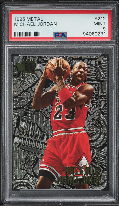 1995 Metal Nuts & Bolts Michael Jordan #212 PSA 9 MINT on Fanatics