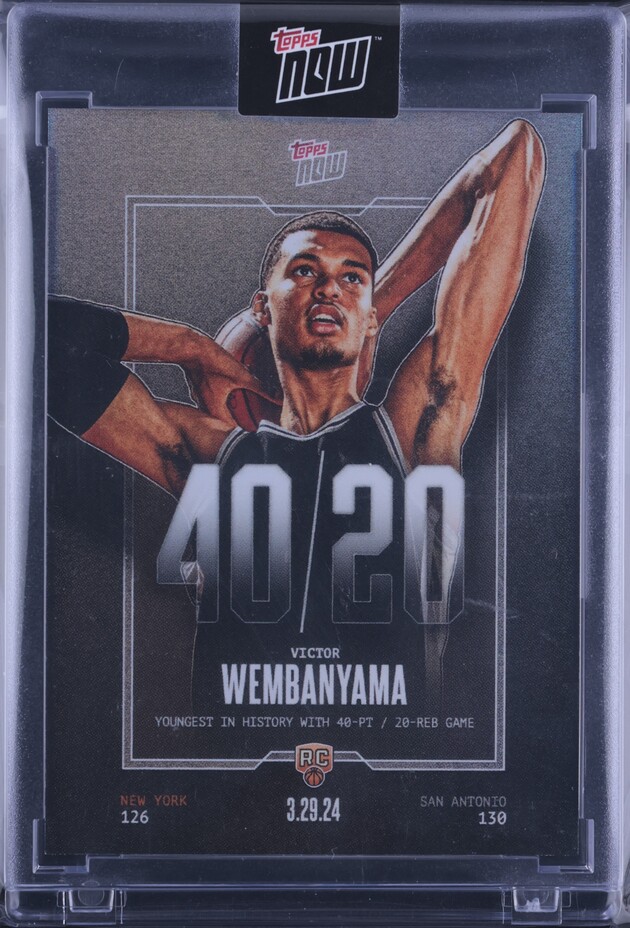 2023 Topps Now White Victor Wembanyama ROOKIE /99 #VW-5 CGC AUTH