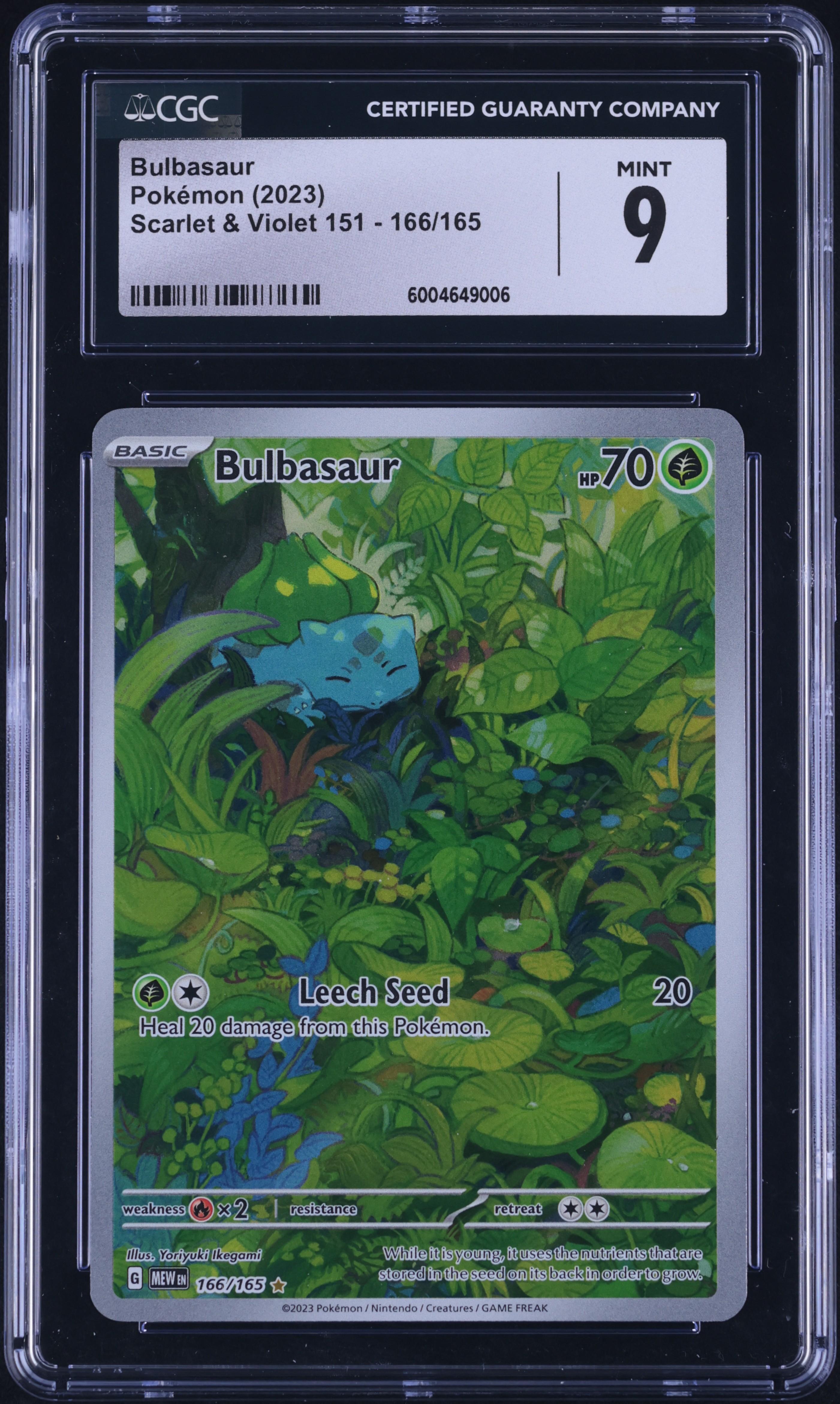 2023 Pokemon Scarlet & Violet 151 Illustration Rare Bulbasaur #166