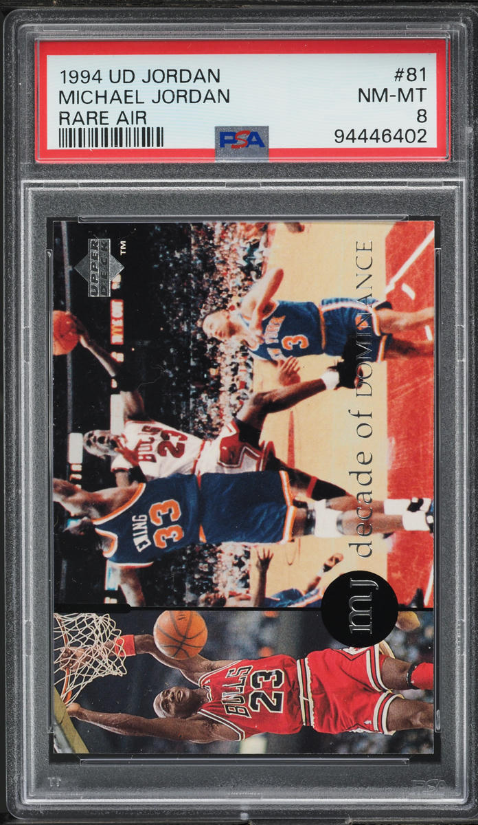 1994 Upper Deck MJ Rare Air Michael Jordan #81 PSA 8 NM-MT on Fanatics  Collect