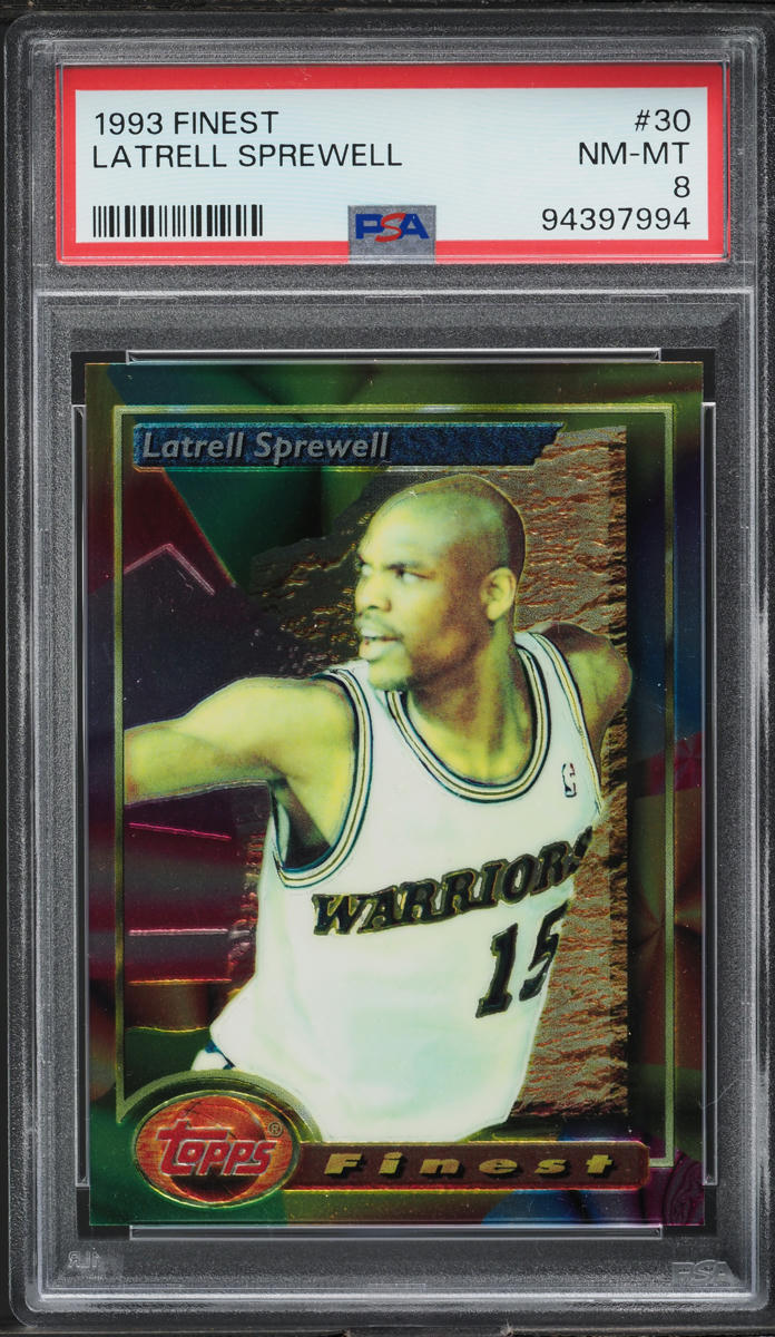 1993 Finest Basketball Latrell Sprewell #30 PSA 8 NM-MT