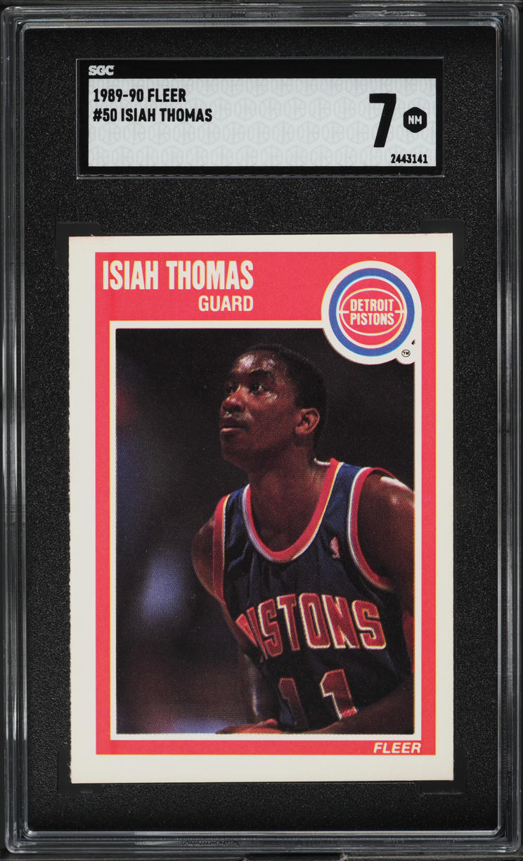 1989 Fleer Basketball Isiah Thomas #50 SGC 7 NRMT
