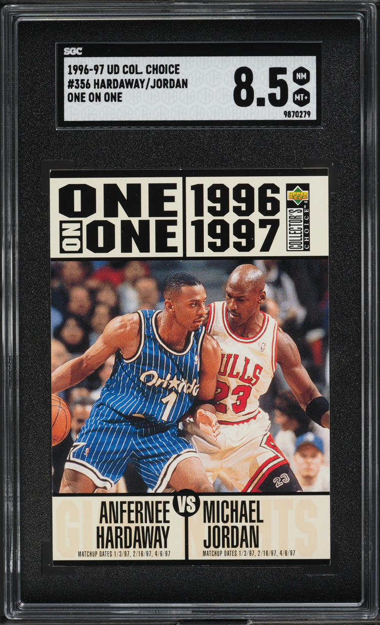 1996 Collector's Choice One On One Hardaway/Jordan #356 SGC 8.5 NM-MT+