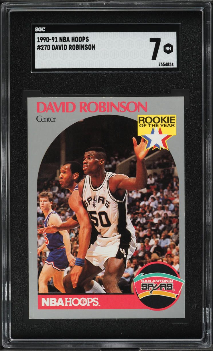 1990 Hoops David Robinson #270 SGC 7 NRMT