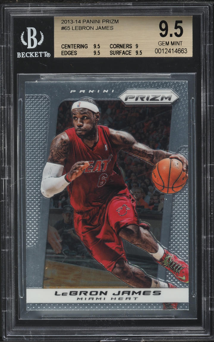 2013 Panini Prizm LeBron James #65 BGS 9.5 GEM MINT