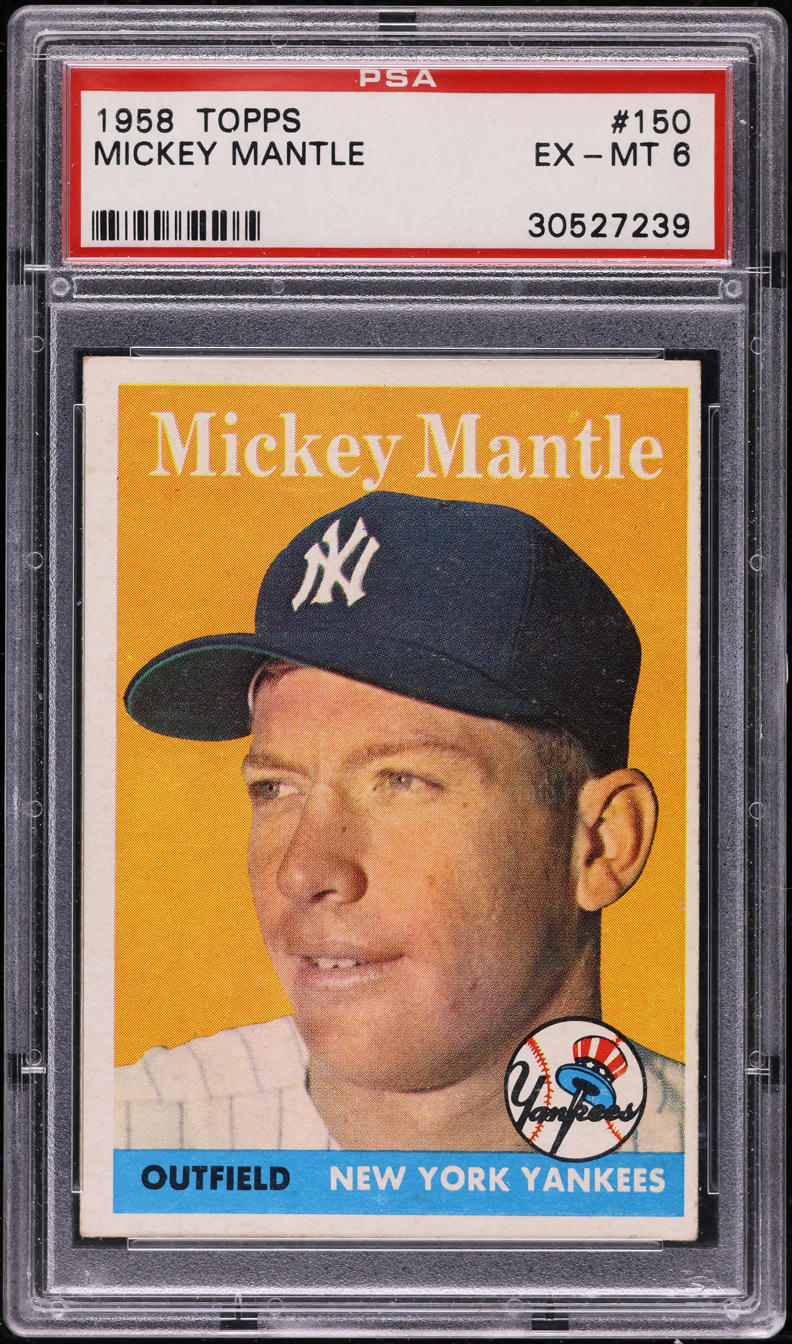 1958 Topps Mickey Mantle #150 PSA 6 EXMT