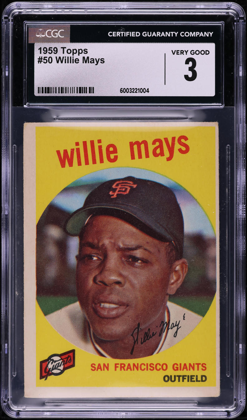 1959 Topps Willie Mays #50 CGC 3 VG