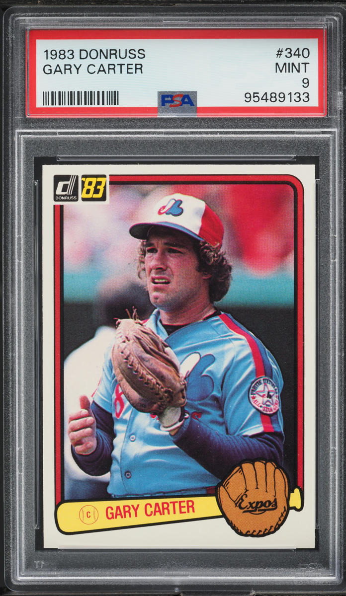 1983 Donruss Gary Carter #340 PSA 9 MINT