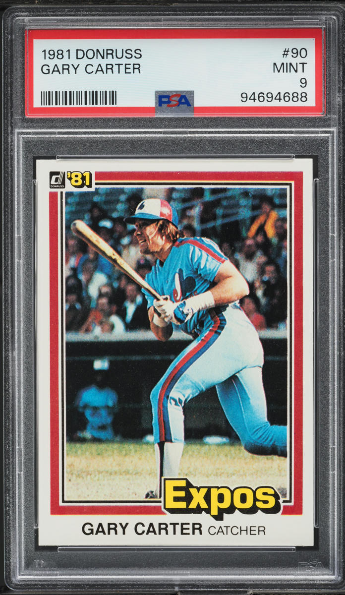 1981 Donruss Gary Carter #90 PSA 9 MINT