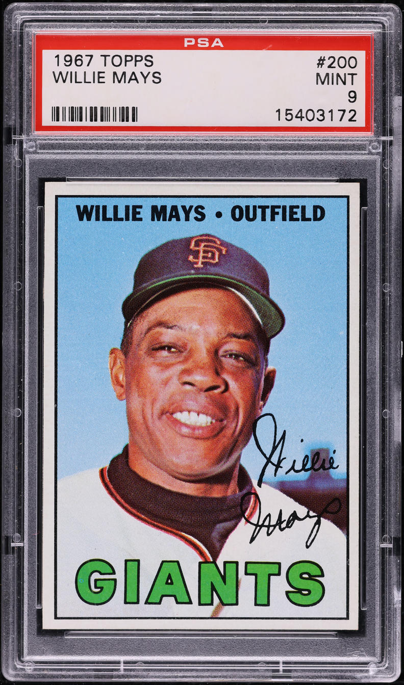 1967 Topps Willie Mays #200 PSA 9 MINT