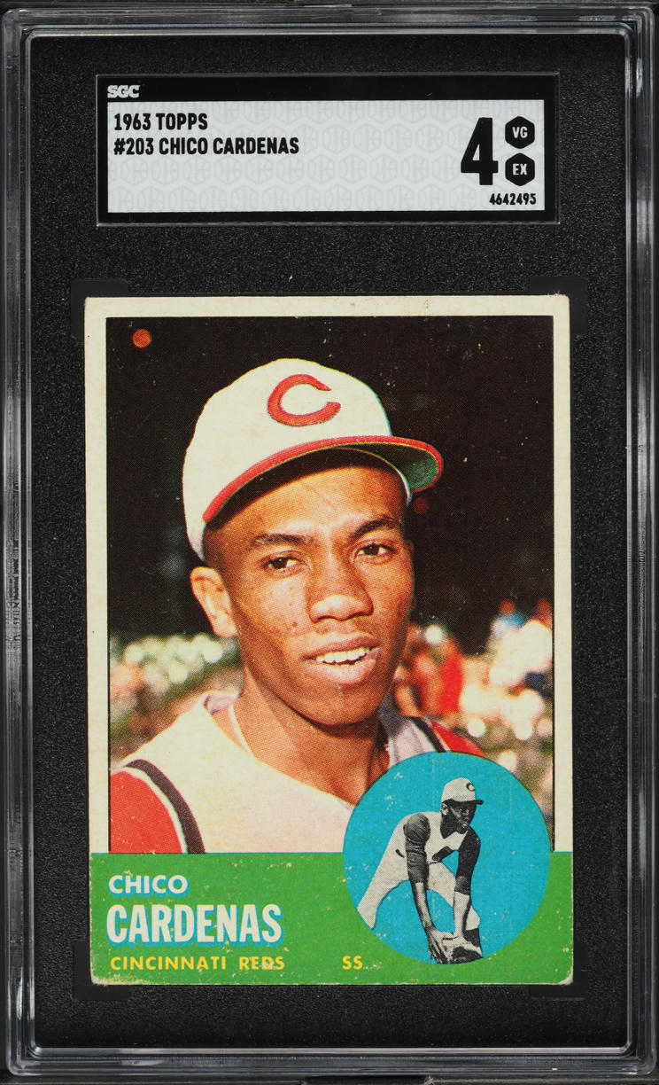 1963 Topps Chico Cardenas #203 SGC 4 VGEX
