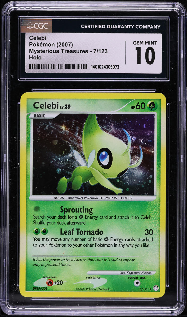 2007 Pokemon Diamond & Pearl Mysterious Treasures Holo Celebi #7