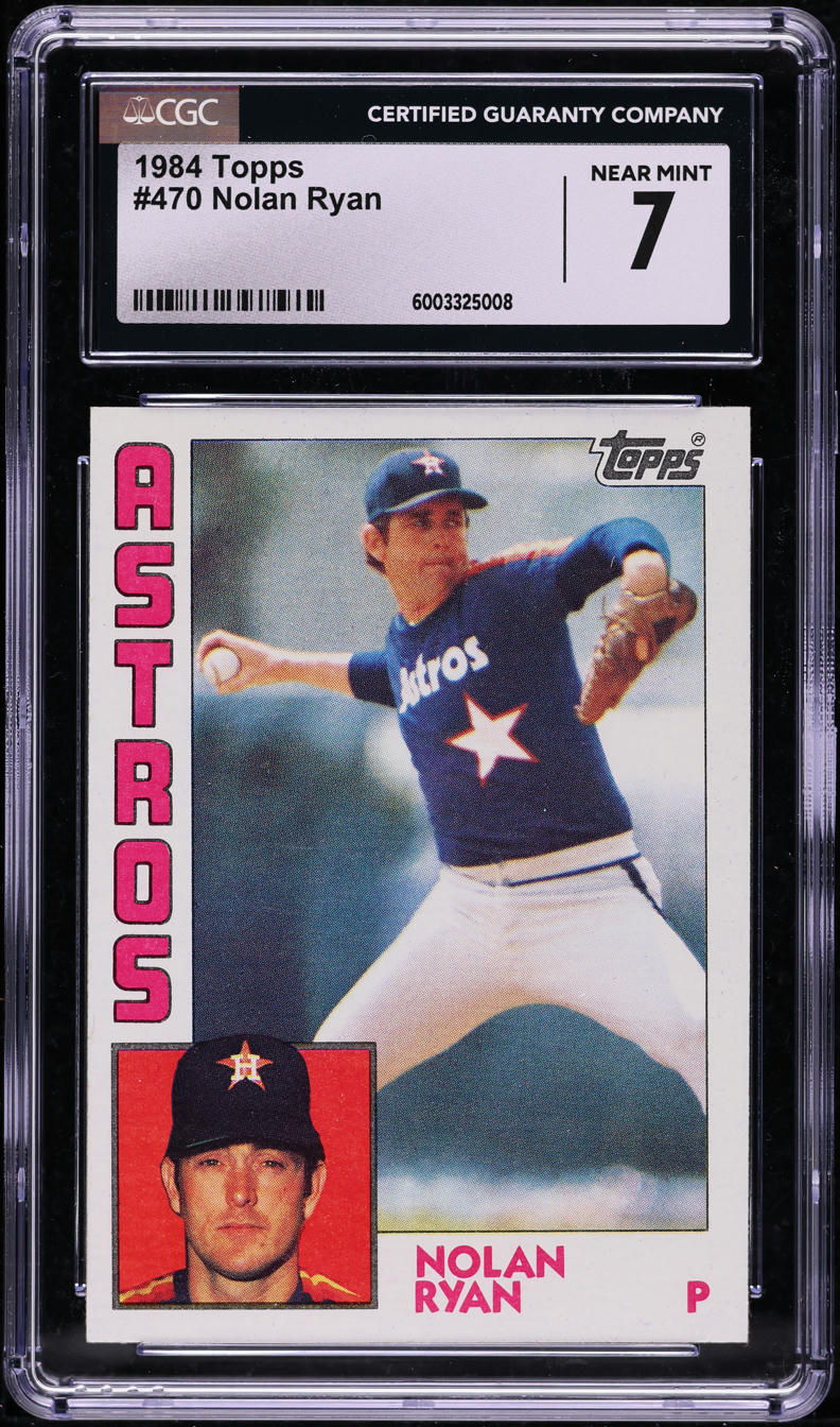 1984 Topps Nolan Ryan #470 CGC 7 NRMT