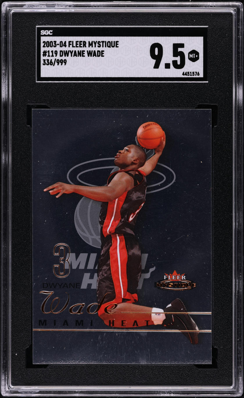 2003 Fleer Mystique Dwyane Wade ROOKIE /999 #119 SGC 9.5 MINT+