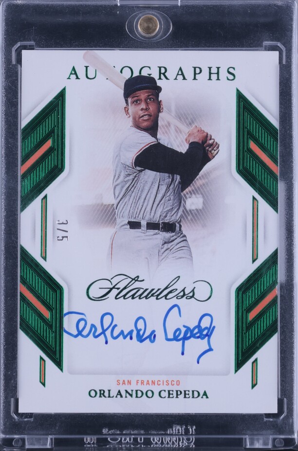 2023 Panini Flawless Emerald Orlando Cepeda AUTO /5 #FA-OC CGC