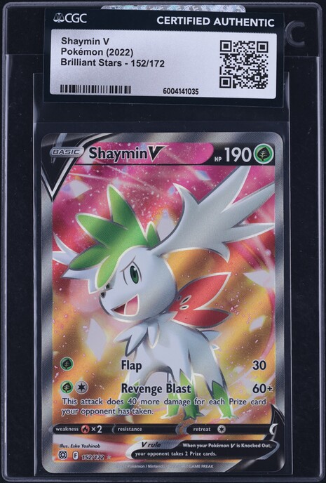 Pokemon Brilliant Stars Shaymin V #152 (Full Art)