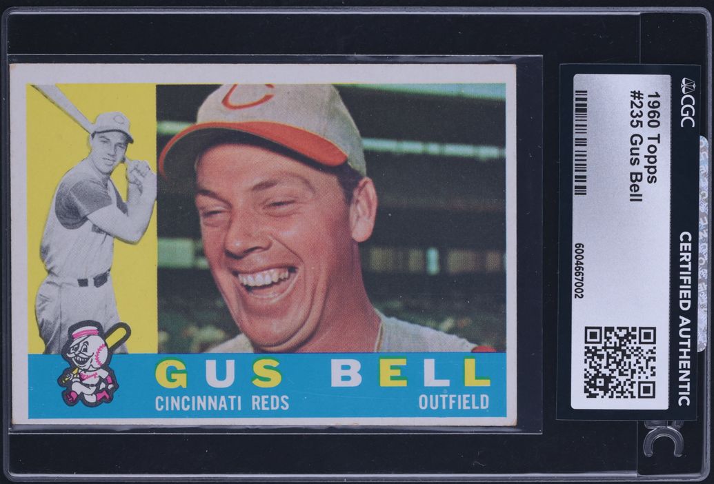 1960 Topps Gus Bell #235 CGC AUTH