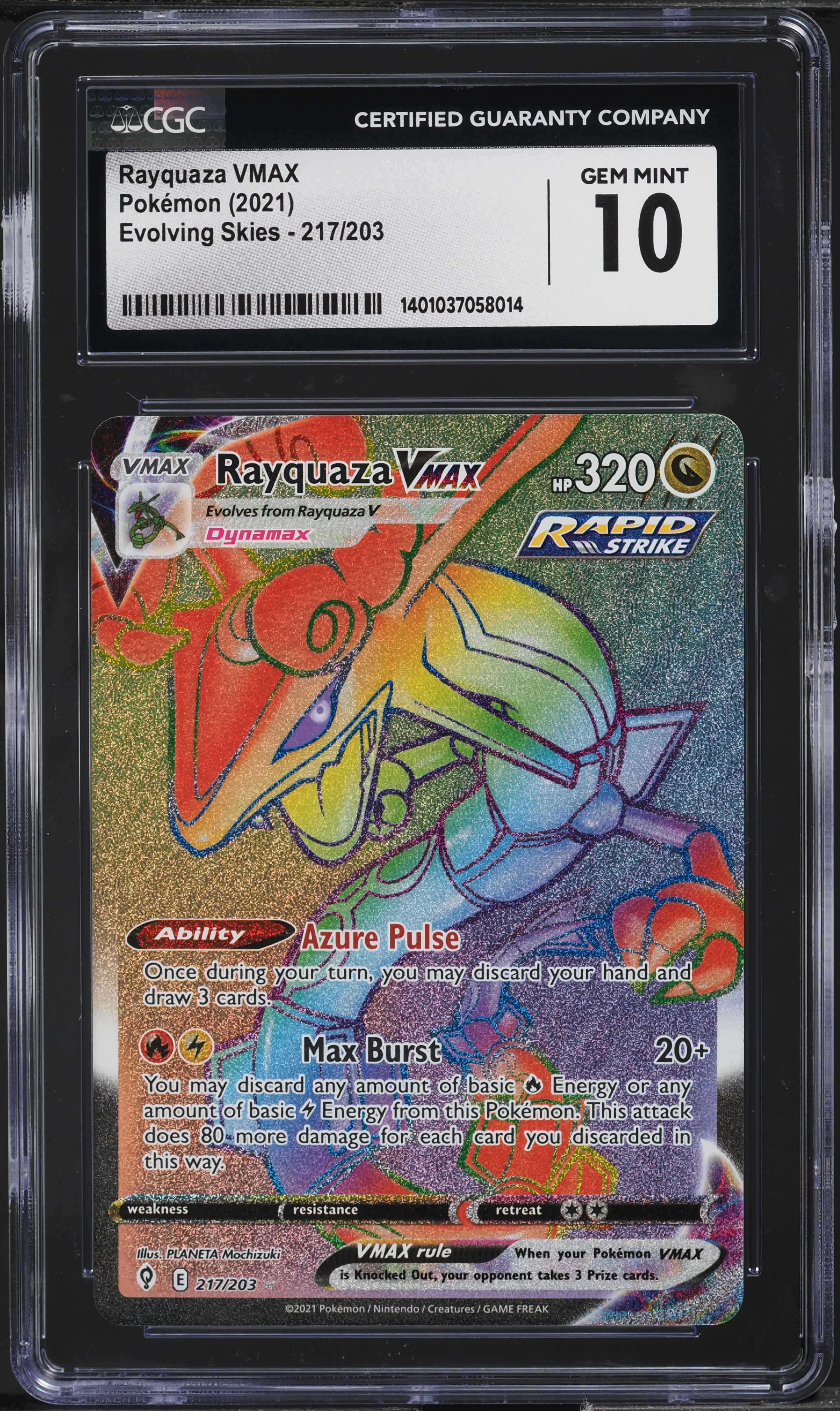 Rayquaza VMAX (Secret) - SWSH07: Evolving Skies [SECRET RARE] | Ozzie Collectables