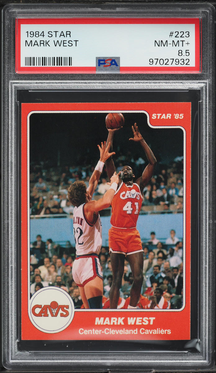 1984 Star Basketball Mark West ROOKIE #223 PSA 8.5 NM-MT+