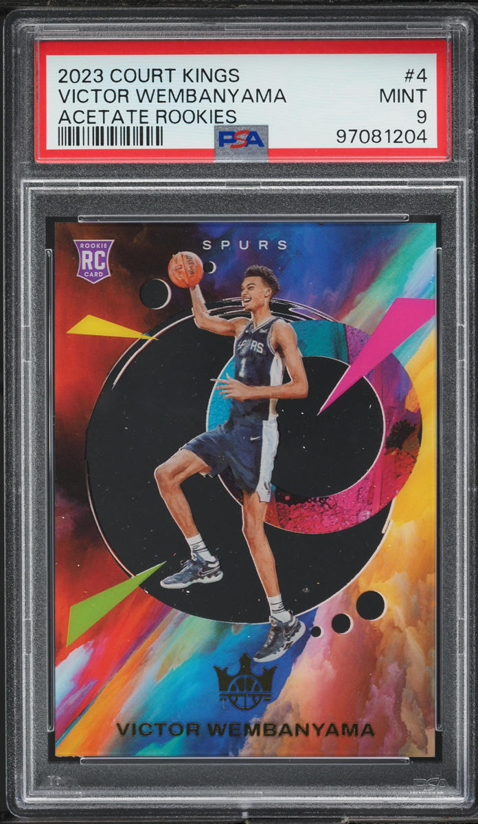 2023 Panini Court Kings Acetate Victor Wembanyama ROOKIE #4 PSA 9 