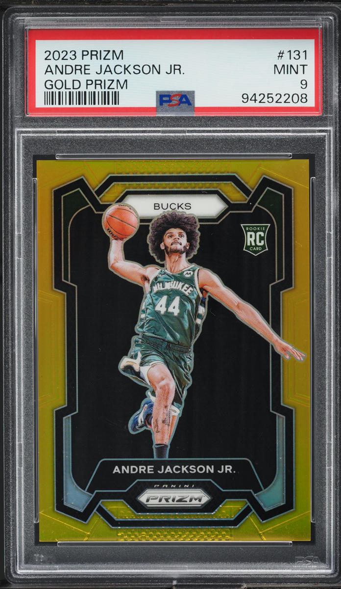2023 Panini Prizm Gold Prizm Andre Jackson Jr. ROOKIE /10 #131 PSA 9 MINT