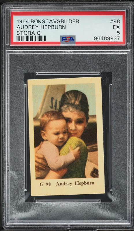 1962 Seriebilder Serie N Audrey Hepburn #144 PSA 6 EXMT on