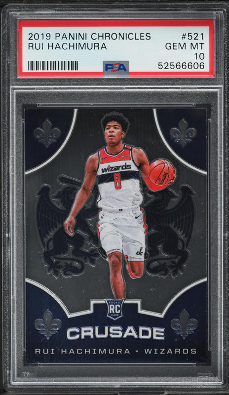 2019 Panini Chronicles Crusade Rui Hachimura ROOKIE #521 PSA 10