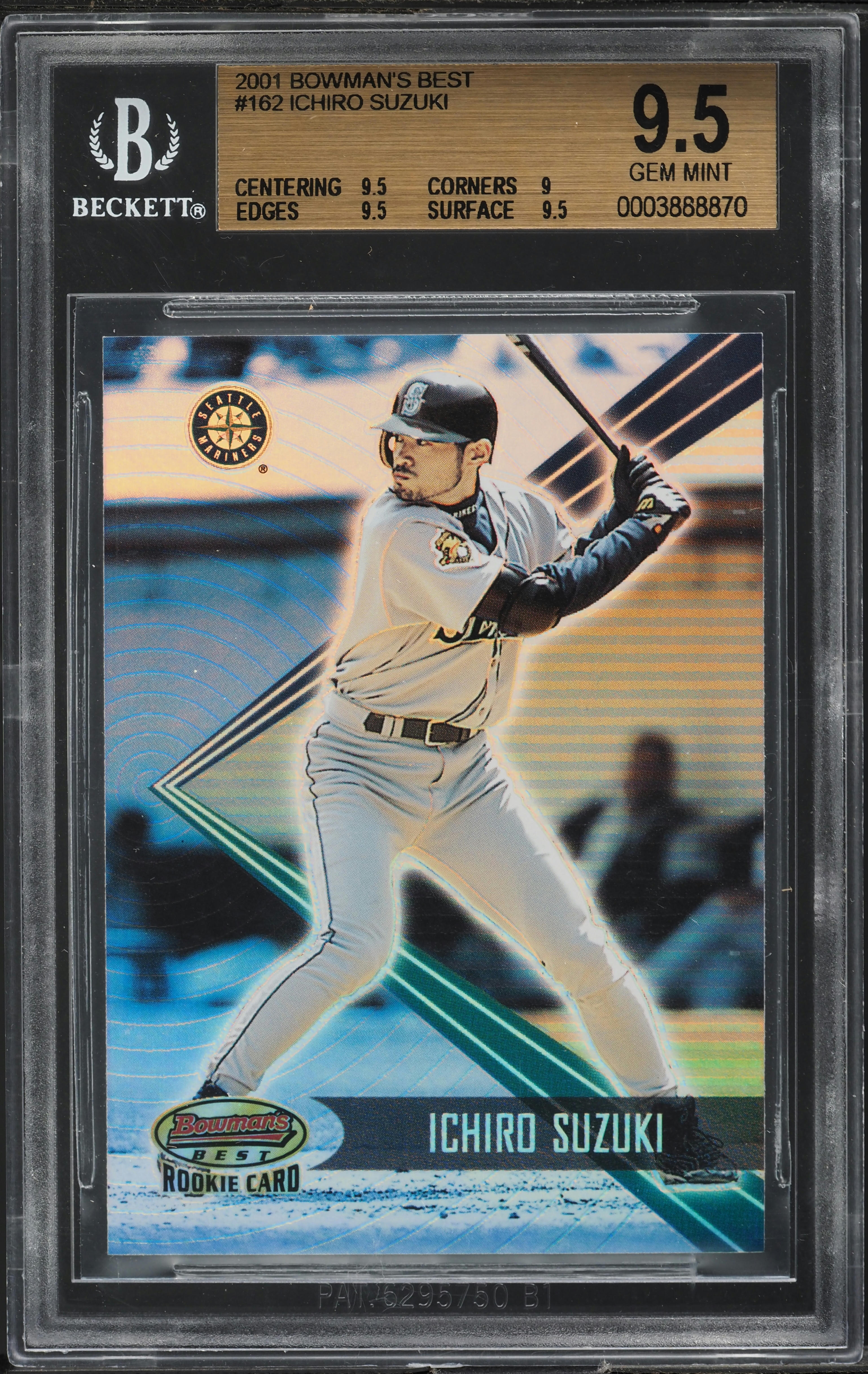 2001 Bowmans Best Ichiro Suzuki ROOKIE /2999 #162 BGS 9.5 GEM MINT