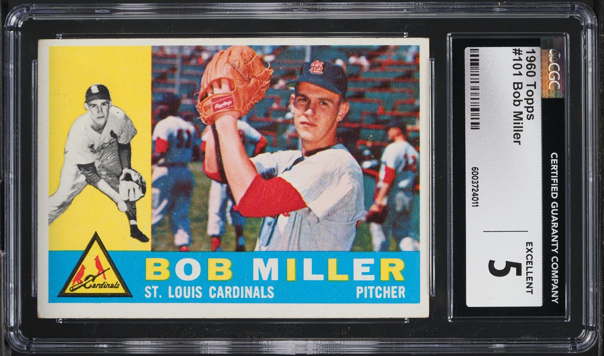 1960 Topps Bob Miller #101 CGC 5 EX