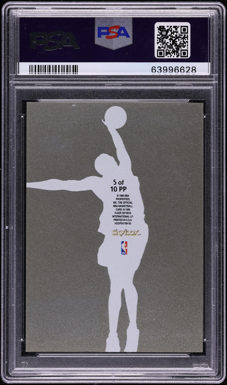 1999 Hoops Pure Players Kobe Bryant /100 #5 PSA 10 GEM MINT