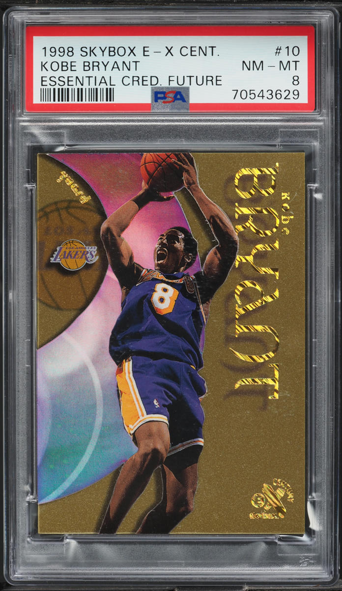 1998 Skybox E-X Century Essential Credentials Future Kobe Bryant /81 #10 PSA 8