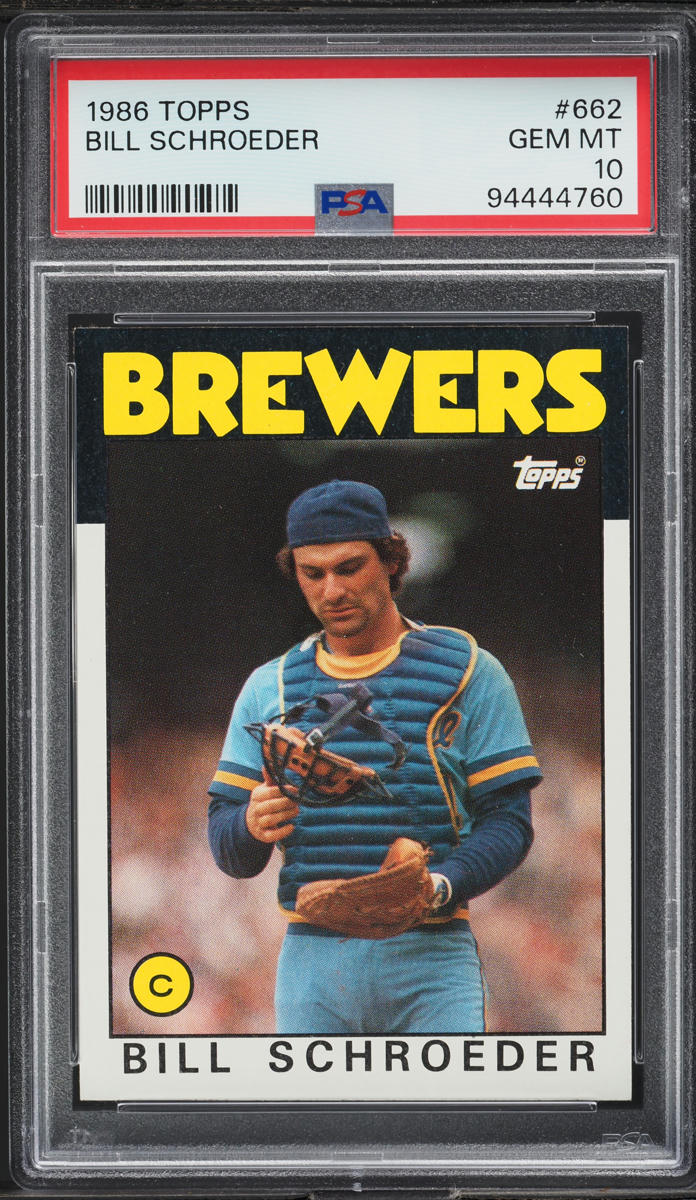 1986 Topps Bill Schroeder #662 PSA 10 GEM MINT
