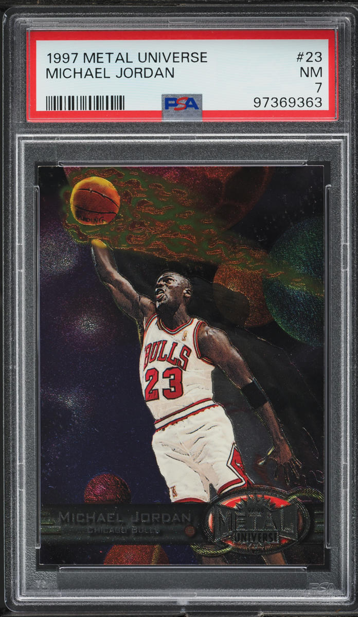1997 Metal Universe Michael Jordan #23 PSA 7 NRMT on Fanatics Collect