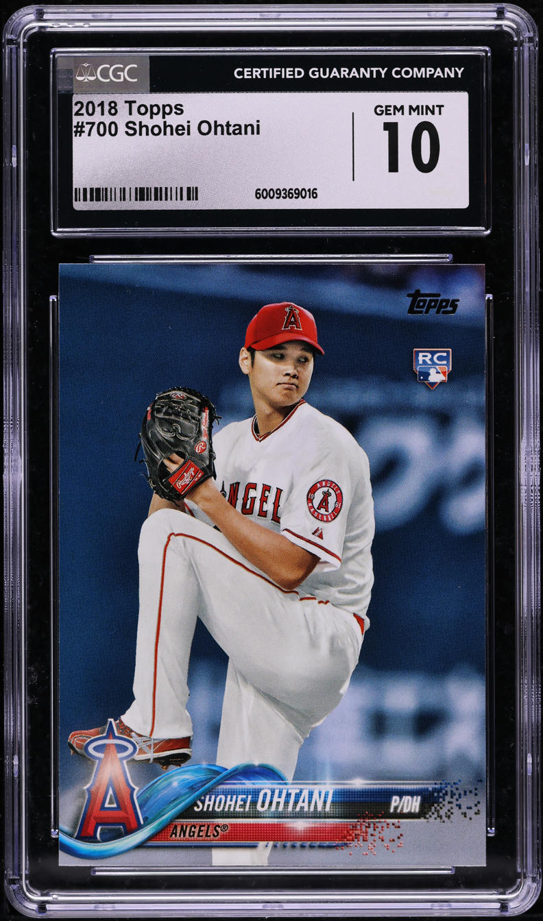 2018 Topps Shohei Ohtani ROOKIE #700 CGC 10 GEM MINT