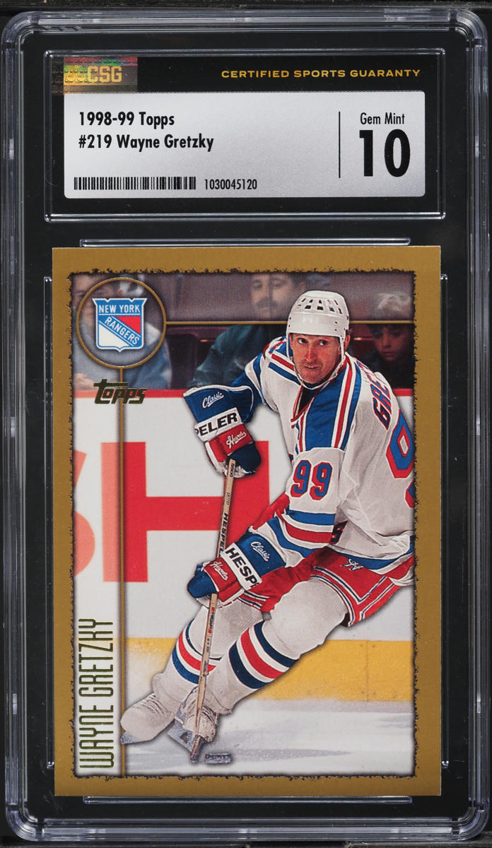1998 Topps Hockey Wayne Gretzky #219 CSG 10 GEM MINT