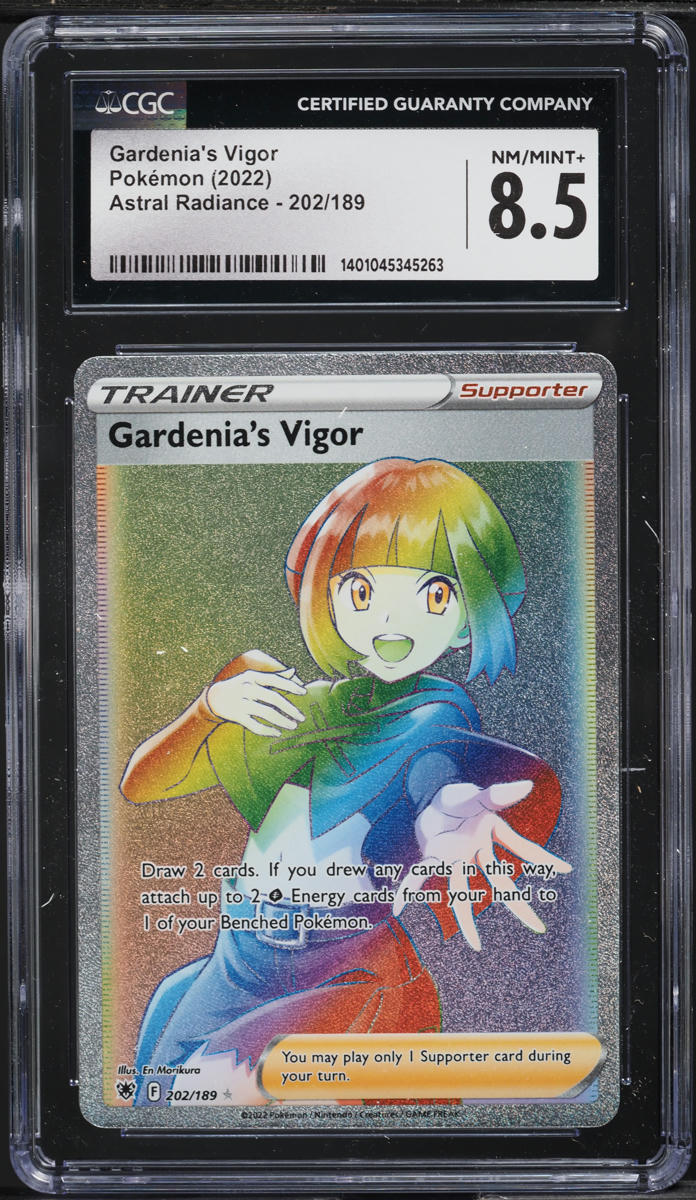 2022 Pokemon SWSH Astral Radiance Rainbow Rare Gardenia's Vigor #202 CGC 8.5