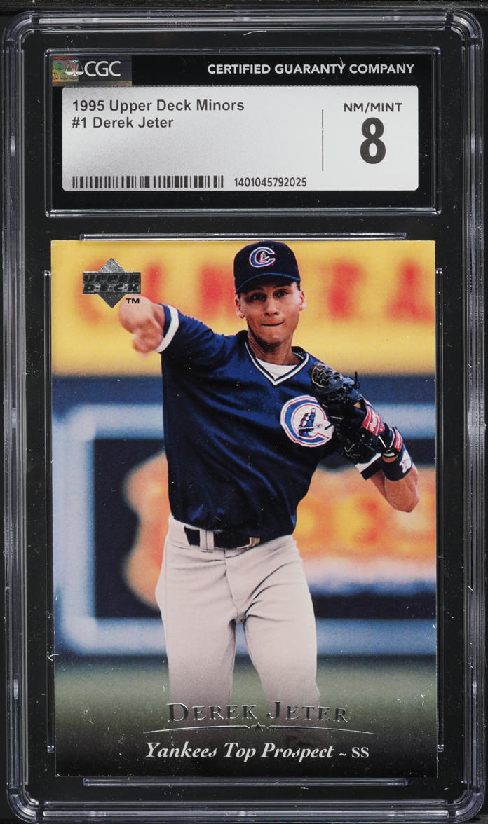 1995 Upper Deck Minors Derek Jeter ROOKIE #1 CGC 8 NM-MT