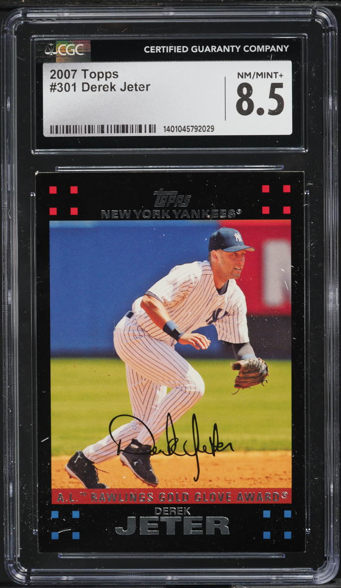 2007 Topps Derek Jeter #301 CGC 8.5 NM-MT+